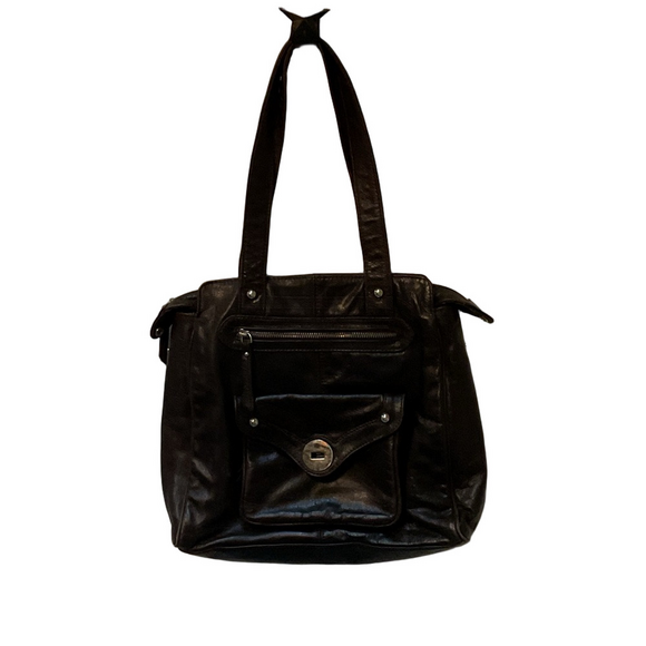 Danier Handbags - Danier Espresso Leather Shoulder Bag